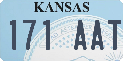 KS license plate 171AAT
