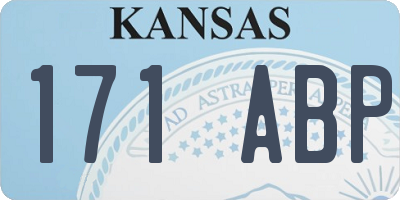 KS license plate 171ABP