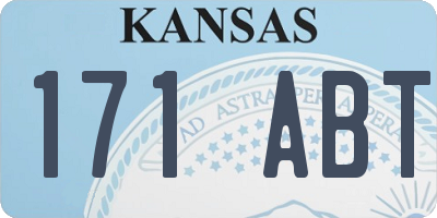 KS license plate 171ABT