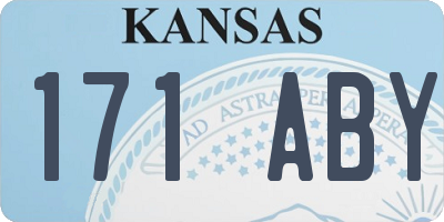 KS license plate 171ABY