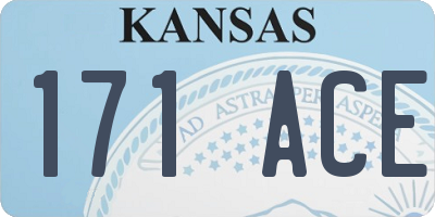KS license plate 171ACE