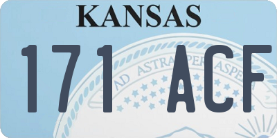 KS license plate 171ACF