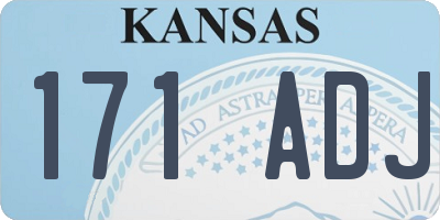 KS license plate 171ADJ