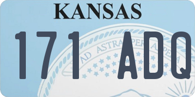 KS license plate 171ADQ