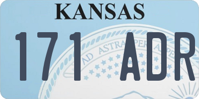 KS license plate 171ADR