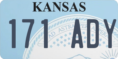 KS license plate 171ADY