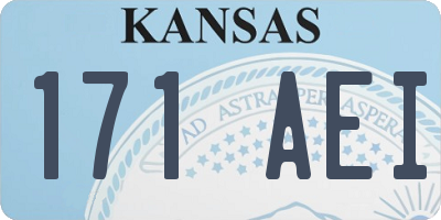 KS license plate 171AEI