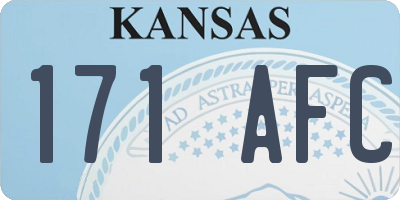 KS license plate 171AFC