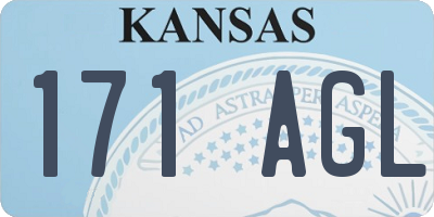 KS license plate 171AGL