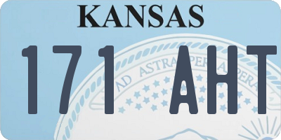 KS license plate 171AHT