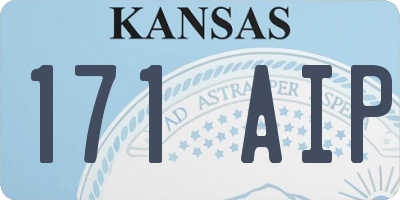 KS license plate 171AIP