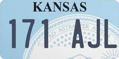 KS license plate 171AJL
