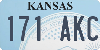 KS license plate 171AKC