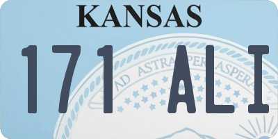 KS license plate 171ALI