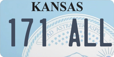 KS license plate 171ALL