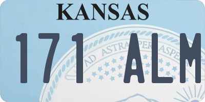 KS license plate 171ALM
