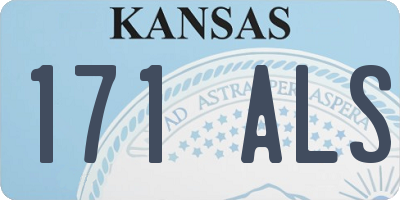 KS license plate 171ALS