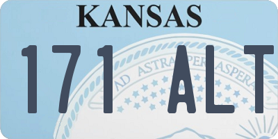 KS license plate 171ALT