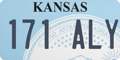 KS license plate 171ALY