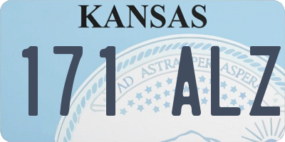 KS license plate 171ALZ