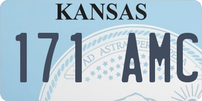 KS license plate 171AMC
