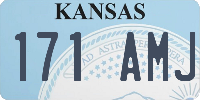 KS license plate 171AMJ