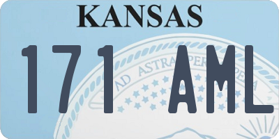 KS license plate 171AML
