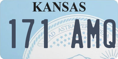 KS license plate 171AMQ