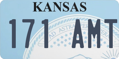 KS license plate 171AMT