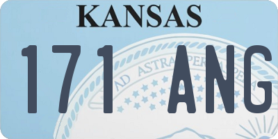 KS license plate 171ANG