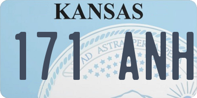 KS license plate 171ANH