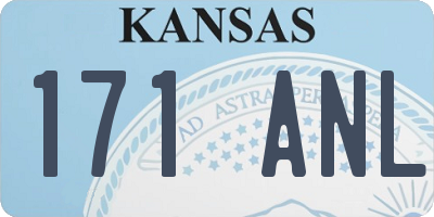 KS license plate 171ANL