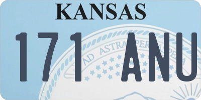 KS license plate 171ANU