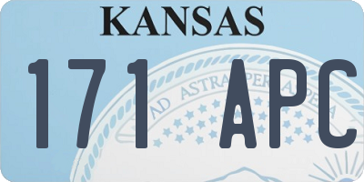 KS license plate 171APC
