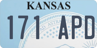 KS license plate 171APD