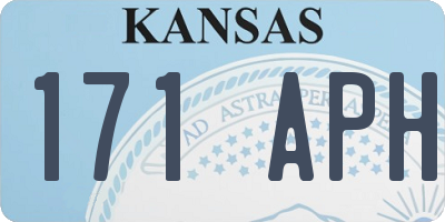 KS license plate 171APH
