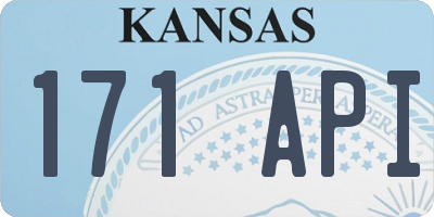 KS license plate 171API