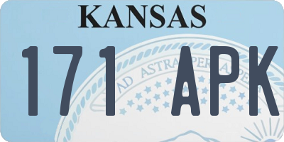 KS license plate 171APK