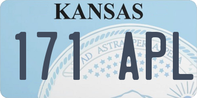 KS license plate 171APL