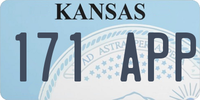 KS license plate 171APP