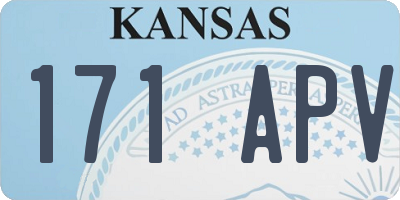 KS license plate 171APV