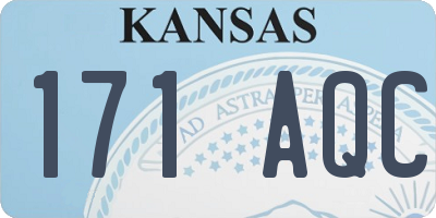 KS license plate 171AQC