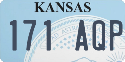 KS license plate 171AQP