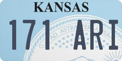 KS license plate 171ARI