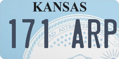 KS license plate 171ARP