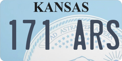 KS license plate 171ARS