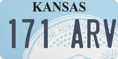 KS license plate 171ARV