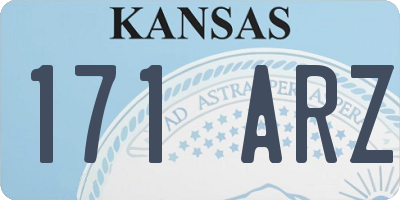 KS license plate 171ARZ