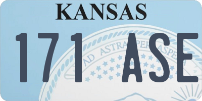 KS license plate 171ASE
