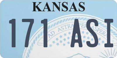 KS license plate 171ASI